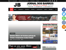 Tablet Screenshot of jornaldosbairroscri.com.br